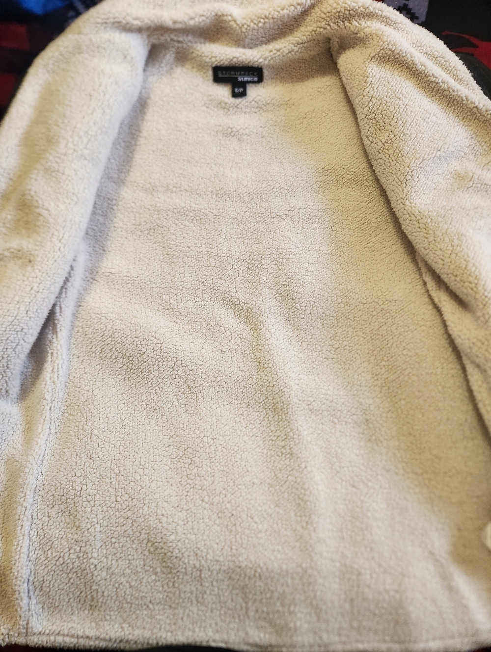 Sunice Stormpack Fair Isle Sherpa Lined Knit Sweater Zip Cardigan Jacket Size S - Picture 7 of 7